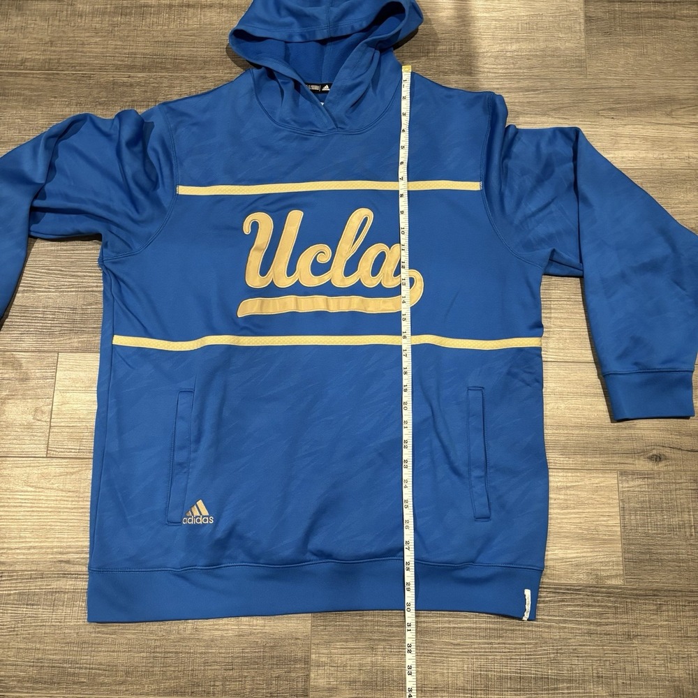 Adidas UCLA Bruins Hoodie Men XL Blue Pullover Player Issued Warm-Up - Picture 7 of 8